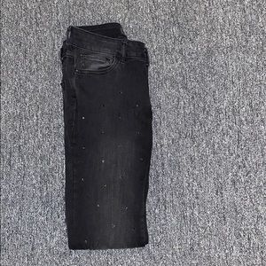 black DL1961 jeans with gems